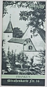 sehr gepflegte "Franken" Shell Reise Dienst Straßenkarte Nr. 16 - Bild 1 von 4