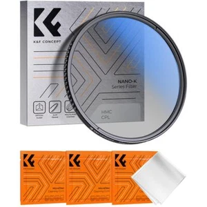 K&F Concept 39 mm CPL Circular Polarizer Glass Filter Ultra-Slim Multi Coated us - Picture 1 of 8