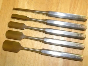 Set (5) Zimmer 2884 gebogene Hibbs Hohlbeitel  - Bild 1 von 3