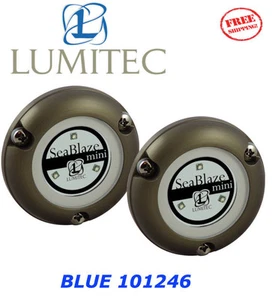 LUMITEC LED Marine Boat SeaBlaze MINI Underwater Light BLUE Brushed NEW 101246 - Bild 1 von 1