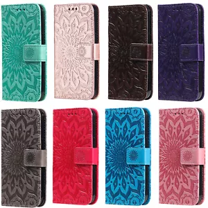 Solid Color Sunflower PU Leather Wallet Case Phone Cover for Xiaomi 13 13T Pro - Picture 1 of 20