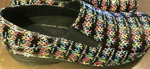 Spring Step Oil & Skid Resistant Cure Ribbons Colorful Shoes Size 7 Work Comfort - Picture 1 of 9
