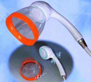 Bad- und Duschmassager Duschkopf mit Schlauch und Wandhalterung und 2 Duschköpfe - Bild 1 von 3