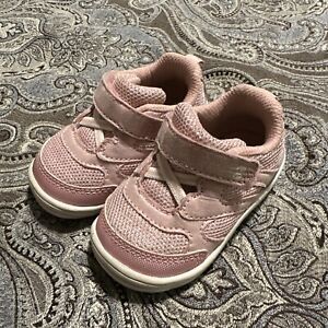Baby Girls Stride Rite Glitter Pink Walking Shoes Size 4M