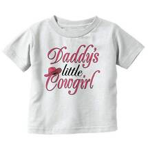 Daddys Little Cowgirl Country Southern Belle Girls Toddler Kids Youth T Shirt