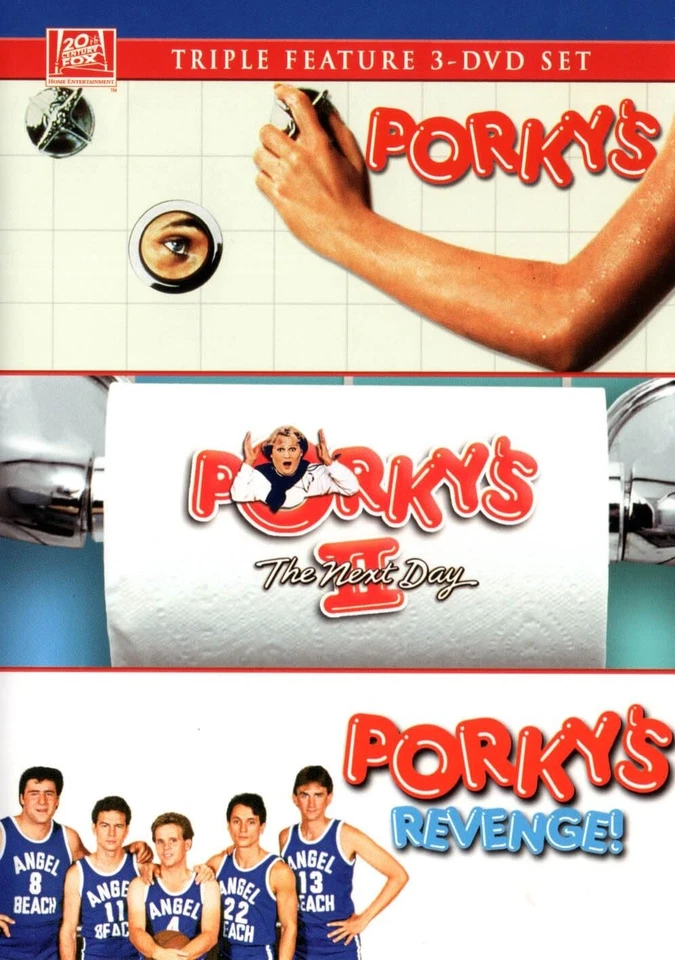 Porky's Triple Feature 3 Movie DVD Set Porkys Porkys 2 & Porkys Revenge - Image 1 of 1