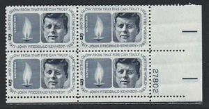 ALLYS STAMPS US Plate Block Scott #1246 5c John F. Kennedy [4] MNH F/VF [STK] - Picture 1 of 1