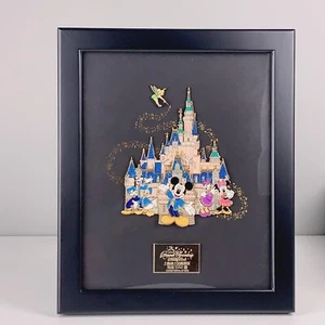 Shanghai Disneyland Grand Opening Jumbo Pin Frame Authentic Limited LE 1000 Rare - Picture 1 of 15