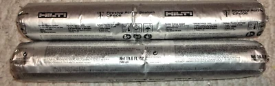 Pair of Red Hilti Firestop Acrylic Sealant 19.6oz Sausage Tube CP 606 FREE SHIP - Image 1 of 3