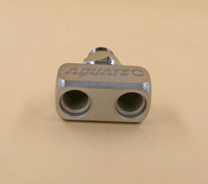 Verteilerblock 1/2" UNF Außengewinde auf 2x 3/8" UNF Innengewinde Mitteldruck - Picture 1 of 1