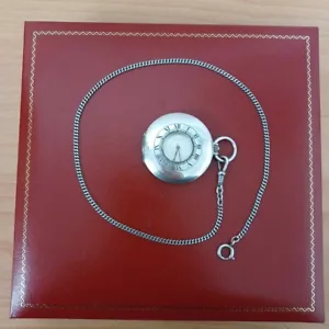 "Quinn" - "Franz Scheuerle" - Taschenuhr Handaufzug Silber 925 Kette Silber 835 - Bild 1 von 5