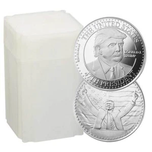 Roll of 20 - 1-oz Trump 47th President .999 Fine Silver Round - Picture 1 of 3