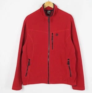 Jersey de lana para hombre TIMBERLAND talla M cremallera completa rojo cuello... - Imagen 1 de 6