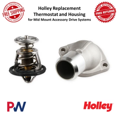 Holley Replacement Thermostat And Housing For Mid Mount Accessory Drive Systems - Image 1 of 4