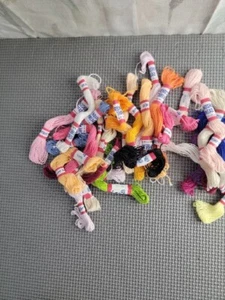 Friendship Bracelet Thread Embroidery Floss 8.75 YD Multicolor Lot of 28 Skeins - Picture 1 of 5