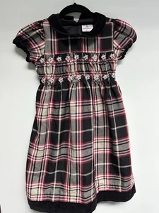Hanna Andersson Girl's SZ 120 US 6-7 Christmas Holiday Plaid Smocked Party Dress - Picture 1 of 11