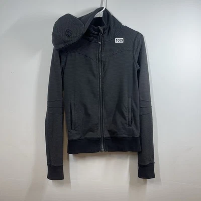 Sudadera con Capucha Lululemon Bliss Break SIN TALLA Gris Jaspeado Pizarra Rayas Entrenamiento Gimnasio Foto 1 de 4