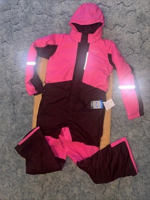Columbia Bugalll Traje de Nieve Niños Grandes Con Capucha OmniTech Esquí Snowboard Juvenil XL 18-20 Foto 1 de 4