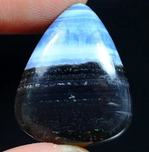 40 Kt 8X23X29 mm Natürlicher Designer Blau Owyhee Opal Birne Cabochon Edelstein HD-80 - Bild 1 von 5