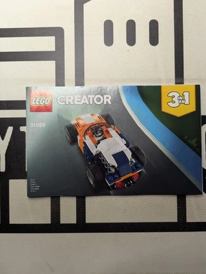 Lego Creator 31089 Sunset Track Racer manual de instrucciones solo 1 libro 2019 Foto 1 de 2