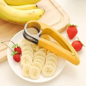 Banana Cutter Stainless Steel Ring Cucumber Sausage Slicer Handy Kitchen Tool - Picture 1 of 10