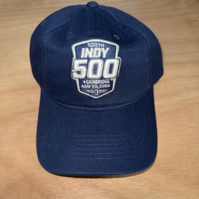 Indy 500 Hat Baseball Cap New Adjustable Blue Gainbridge 2024 - Image 1 of 4
