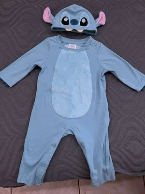 Disney Baby Stitch Costume/outfit With Hat 9-12 Months New Without Tag - Image 1 of 4