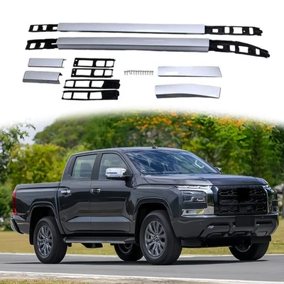 Barra de riel lateral de aluminio para techo 2 piezas para Mitsubishi Triton L200 2024 2025 Foto 1 de 4