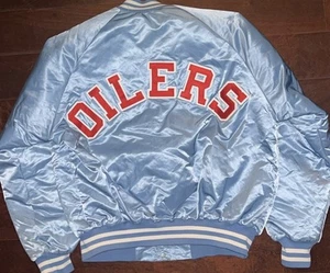 Houston Oilers Vintage Chalk Line Jacket Size XL - Picture 1 of 4