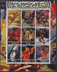 TV TITANS HEROES and VILLAINS 3 (RL0003) SHEET of 9 DIFF "CINDERELLA" STAMPS - Picture 1 of 1