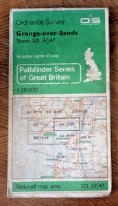 Ordnance Survey Paper Map Grange Over Sands Sheet SD 37/47 Cark Cartmel Arnside - Picture 1 of 1