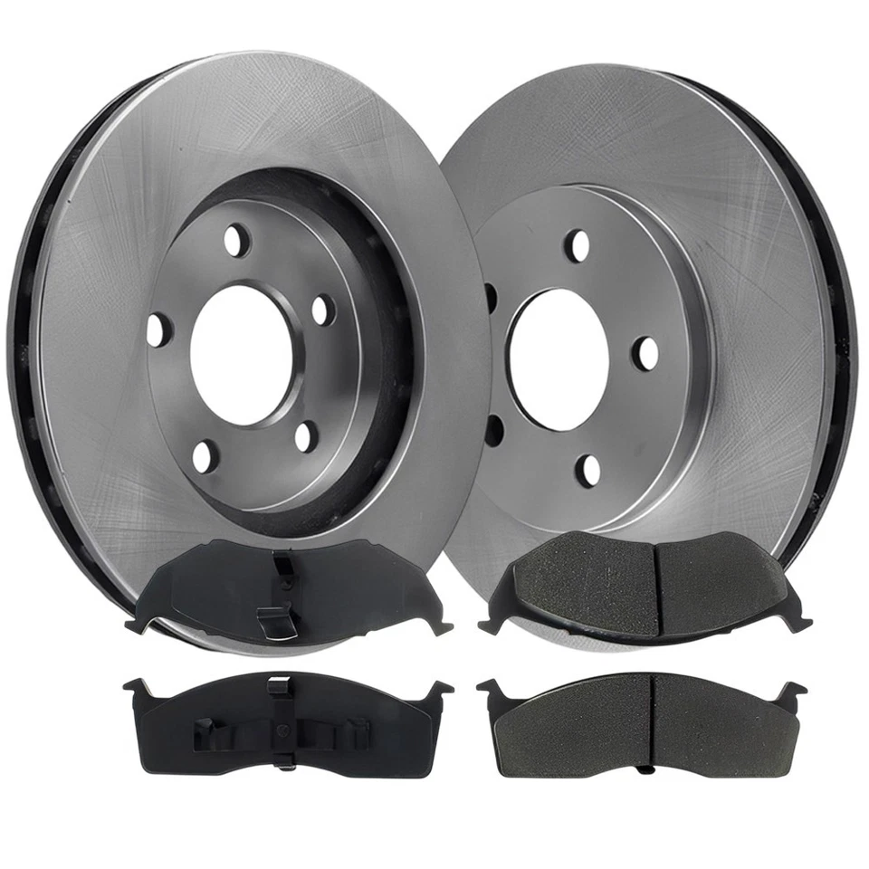 Передний правый и передний левый дисковые тормоза с колодками для Dodge Caravan 00-96 - Изображение 1 из 4