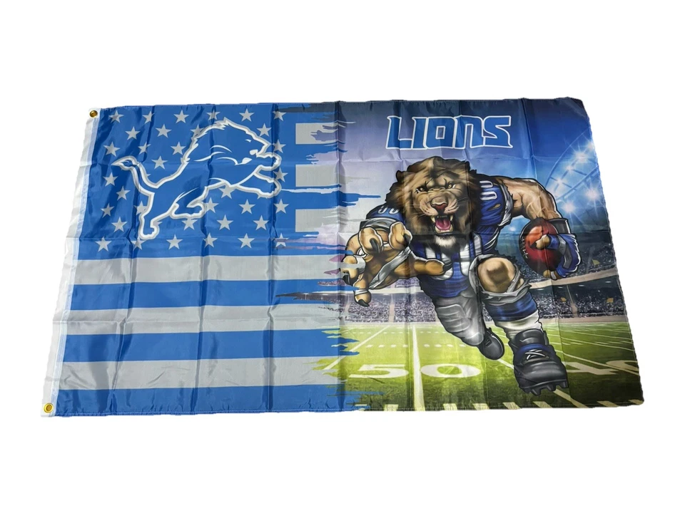 Bandera de fútbol americano NFL Detroit Lions Foto 1 de 1