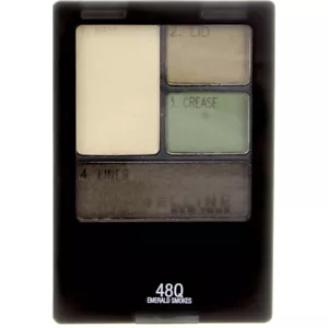 Maybelline Expert Wear Eyeshadow Quads, Emerald Smokes 48Q, 0.17 oz - Picture 1 of 5