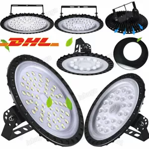 50W-500W UFO LED Hallenbeleuchtung Industrielampe High bay Hallenstrahler IP65 - Bild 1 von 33