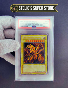 Yu-Gi-Oh The Winged Dragon of Ra GBI-003 Gameboy (GBA) Promo Secret Rare PSA 8