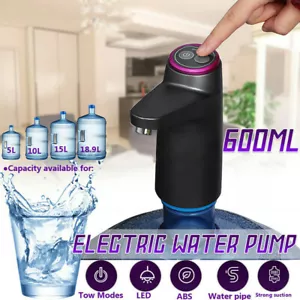 Water Bottle Switch Pump Universal Electric Automatic Jug Dispenser 5 Gallon USB - Picture 1 of 12