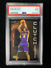 2003-04 Upper Deck UD Victory Kobe Bryant Clutch Shooters #181 Lakers PSA 9 MINT