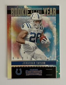 2020 Contenders Rookie Of The Year Contenders Jonathan Taylor Rookie Card