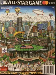 2021 MLB ALL STAR GAME PROGRAM FAZZINO ART COLORADO COORS FIELD OHTANI 50 / 50 ! - Picture 1 of 1