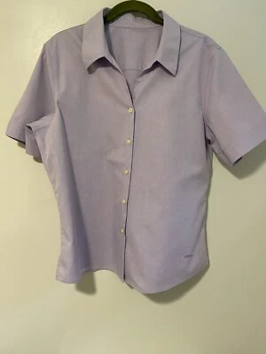 Orvis Button Up Shirt Womens Lavender Short Sleeve Light Weight Ladies - Image 1 of 3