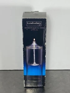 Luminaire Brand new Glass Oil Candle with 22K gold trim and box Prepper item - Picture 1 of 8