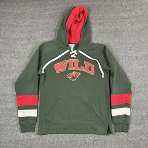 NHL Minnesota Wild Hoodie Herren Small Grün Schnür Sweatshirt NHL Hockey - Bild 1 von 6