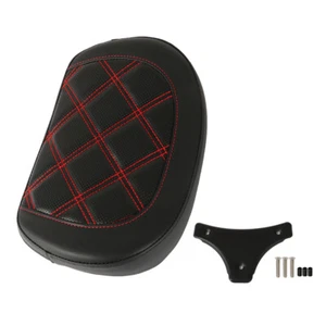 Passenger Backrest Pad With Red Stitching For Touring CVO Glide Stree 1996-up US - Picture 1 of 15