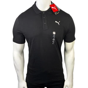NEU MIT ETIKETT PUMA UVP $ 56,99 ESSENTIALS SCHWARZES KURZÄRMELIGES HERRENTRIKOT POLO RUGBY 2XL - Bild 1 von 5