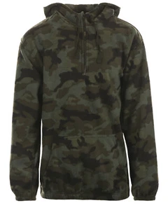 Burnside Mens' Polar Fleece Quarter-Zip Pullover - Picture 1 of 4