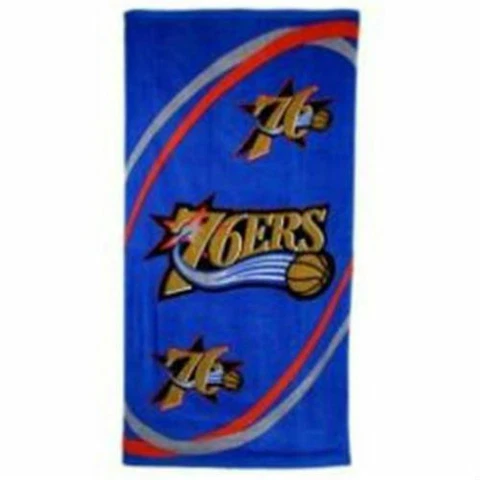 Philadelphia 76ers 30" x 60"Royal Blue Swirl Beach Towel Cover