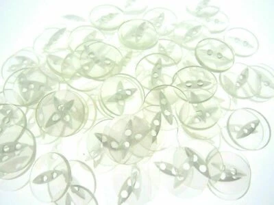 Round Fish Eye Buttons For Knitted Cardigan Projects Choice of Qty, Cols & Sizes - Image 1 of 4