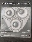 Norelco HQ5 Reflex Action Replacement Heads PHILIPS 3 Cutters 3 Combs NEW