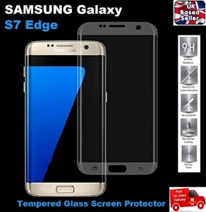 Full 3D Curved Tempered Glass Film Screen Saver For Samsung Galaxy S7 Edge - Picture 1 of 8